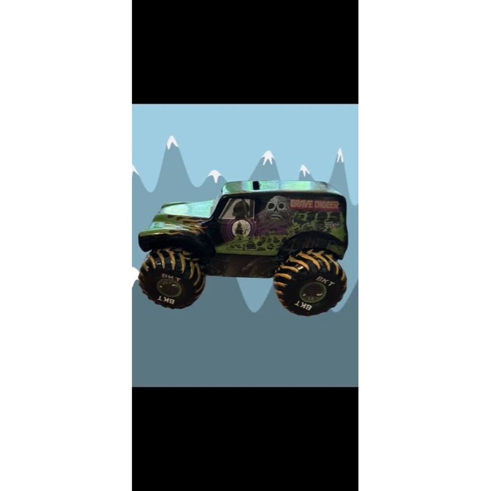 Monster Jam Grave Digger Ceramic Piggy Band - Picture 10 of 10